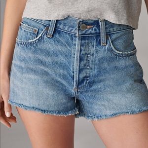 denim forum aritzia jean denim shorts the ex boyfriend shorts size 25 blue